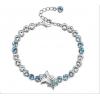 Women Fashion Jewelry Star Heart Shaped Crystal Bracelet