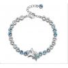 Women Fashion Jewelry Star Heart Shaped Crystal Bracelet