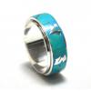 Nepal 925 Sterling Silver Turquoise Ring Om Mani Padme Hum Mantra Manual Ring