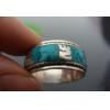 Nepal Handmade Tibetan Silver And Turquoise Ring