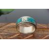 Nepal Handmade Tibetan Silver And Turquoise Ring