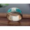 Nepal Handmade Tibetan Silver And Turquoise Ring