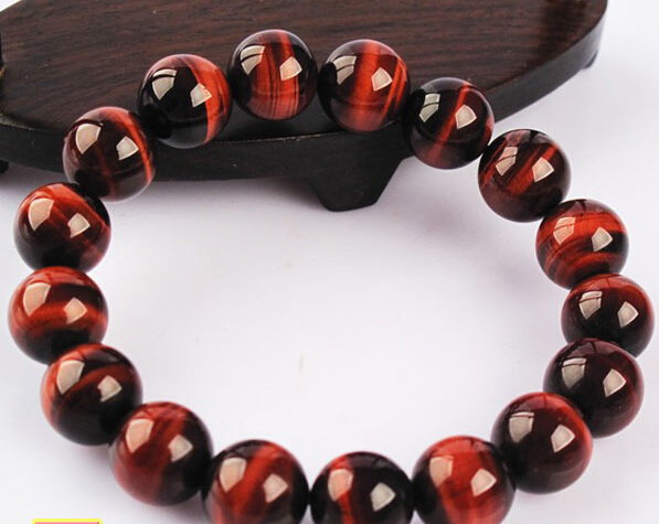 Genuine South Africa Natural 6-14mm Red Tiger Eye Crystal Bracelet Genuine South Africa Natural 6-14mm Red Tiger Eye Crystal Bracelet