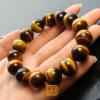 Genuine South Africa 8-16mm Natural Yellow Tiger Eye Bracelet