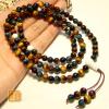 Genuine 6mm Natural Colored Tiger Eye 108 Beads Bracelet