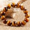 Genuine South Africa Natural 14mm Yellow Tiger Eye Bracelet