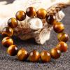 Genuine South Africa Natural 14mm Yellow Tiger Eye Bracelet