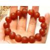 Genuine 12mm Natural Red Agate Om Mani Padme Hum Beads Bracelet