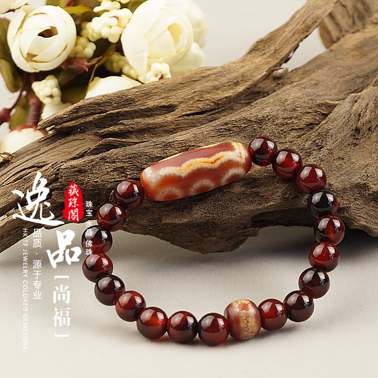 Handmade Buddhas Warrior Attendant Five Eyes Dzi Tibetan Buddhist Bracelet Handmade Buddhas Warrior Attendant Five Eyes Dzi Tibetan Buddhist Bracelet