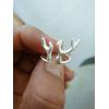 Fashion 925 Sterling Silver Handmade Deer Antlers Ring Style B