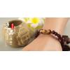 Handmade Bloodstone Beads Aquaria Dzi Tibetan Buddhist Bracelet