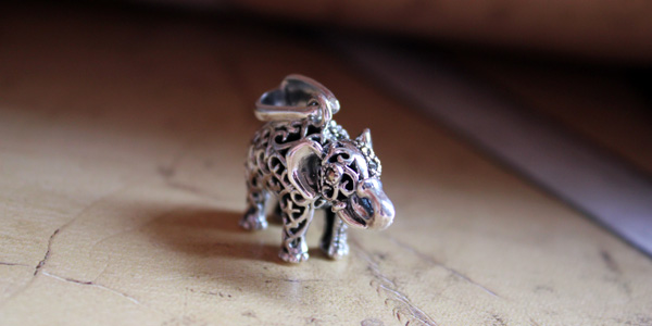 Handmade 925 Silver Hollow Out Elephant Pendant With Marcasite Handmade 925 Silver Hollow Out Elephant Pendant With Marcasite