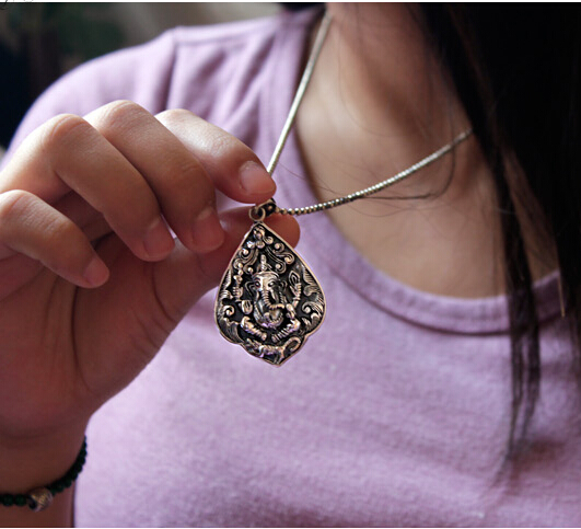 925 Silver Clouds Elephant Drop Shape Pendant No Chain 925 Silver Clouds Elephant Drop Shape Pendant No Chain