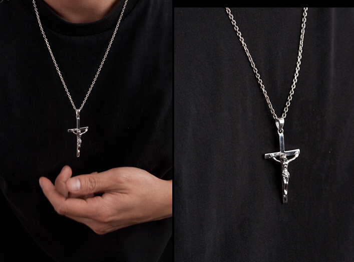 925 Silver Jesus Christ Suffering Cross Pendant With No Chain 925 Silver Jesus Christ Suffering Cross Pendant With No Chain