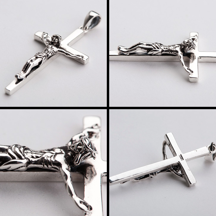 925 Silver Jesus Christ Suffering Cross Pendant With No Chain 925 Silver Jesus Christ Suffering Cross Pendant With No Chain