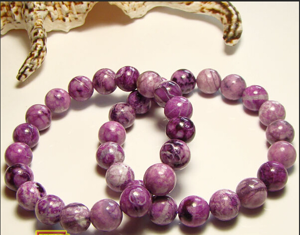South Africa Natural Sugilite 6mm-10mm Bracelet South Africa Natural Sugilite 6mm-10mm Bracelet