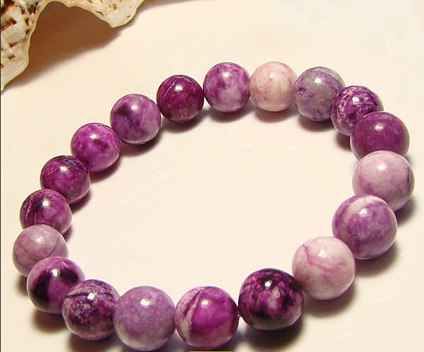 South Africa Natural Sugilite 6mm-10mm Bracelet South Africa Natural Sugilite 6mm-10mm Bracelet