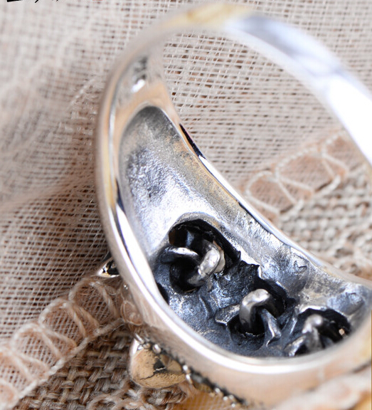 Vintage Movable Elephant Marcasite 925 Silver Ring Vintage Movable Elephant Marcasite 925 Silver Ring