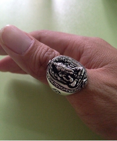 Retro 925 Siver Elephant Trunk Man Ring Retro 925 Siver Elephant Trunk Man Ring