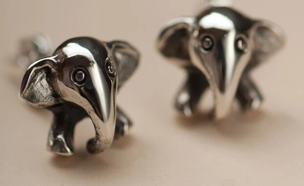 Silver Cute Baby Elephant Earrings Silver Cute Baby Elephant Earrings