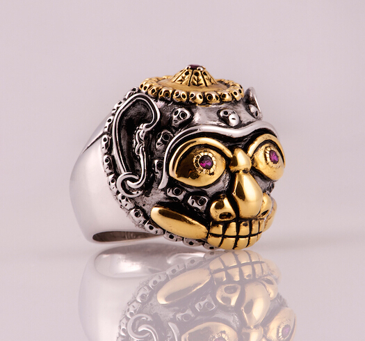 Stylish Skull Silver Personalized Man Ring Stylish Skull Silver Personalized Man Ring