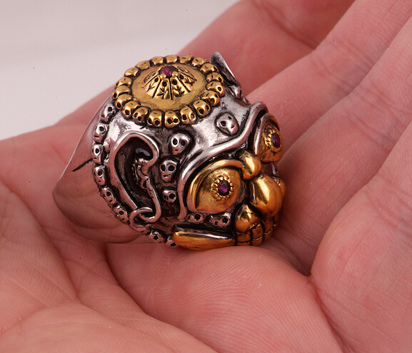 Stylish Skull Silver Personalized Man Ring Stylish Skull Silver Personalized Man Ring