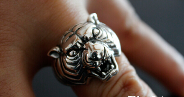 Tiger Head 925 Silver Ring Tiger Head 925 Silver Ring