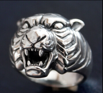 Tiger Head 925 Silver Ring Tiger Head 925 Silver Ring