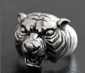 Tiger Head 925 Silver Ring Tiger Head 925 Silver Ring