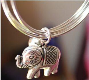 Silver Circles Elephant Bells Women Bracelet Silver Circles Elephant Bells Women Bracelet