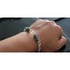 Handmade Double Dragon Head 925 Silver Mans Bracelet