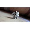 Handmade 925 Silver Hollow Out Elephant Pendant With Marcasite