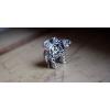 Handmade 925 Silver Hollow Out Elephant Pendant With Marcasite