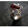 Bloodthirsty Dark Skull 925 Silver Man Ring