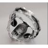 Bloodthirsty Dark Skull 925 Silver Man Ring