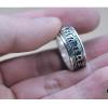 Vintage 925 Silver Om Mani Padme Hum Spinning Prayer Ring