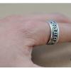 Vintage 925 Silver Om Mani Padme Hum Spinning Prayer Ring