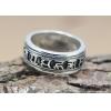 Vintage 925 Silver Om Mani Padme Hum Spinning Prayer Ring