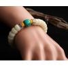 Natural Turquoise 9MM or 11MM White Jade Bodhi Buddha Bracelet