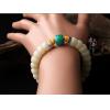 Natural Turquoise 9MM or 11MM White Jade Bodhi Buddha Bracelet