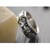 Handmade Vintage 925 Silver Elephants Lucky Ring