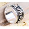 Tibetan 925 Sterling Silver Elephants Ring