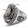 Retro 925 Siver Elephant Trunk Man Ring