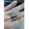 Retro 925 Siver Elephant Trunk Man Ring