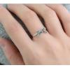 Retro S925 Silver Bow Knot Ring With Marcasite For Woman