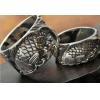 S925 Silver Double Fish Carving Ring For Man And Woman