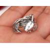 Retro Men 925 Silver Fish Ring