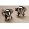 Silver Cute Baby Elephant Earrings