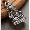 Thailand Silver Lucky Elephant Trunk Statue Necklace Pendant No Chain
