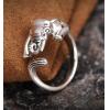 Cute Fashion S925 Silver Elephant Open Ring